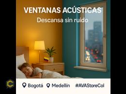 ventanas con perfiles de aluminio y vidrio acusticas