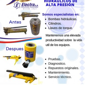 Mtto y reparacion de equipos hidraulicos