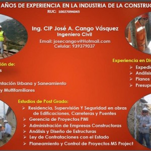 CONSULTORÍA  Y SUPERVISIÓN DE OBRAS 