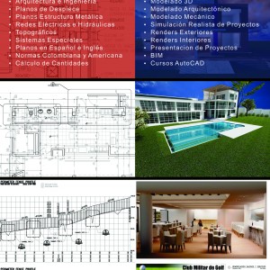 PLANOS, RENDERS, CALCULO DE CANTIDADES