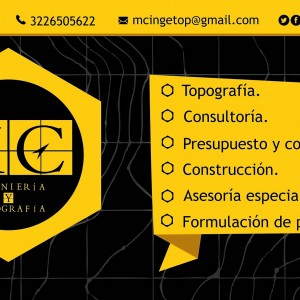 Topografía, diseño y construcción.
