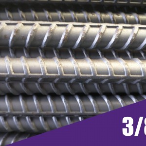 Venta de varilla de acero corrugado de 3/8"