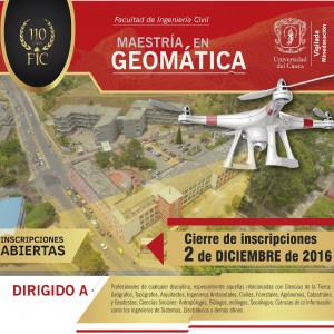 MAESTRÍA EN GEOMÁTICA (últimos 2 días insc..)