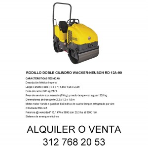 Vendo rodillo WACKER-NEUSON RD12
