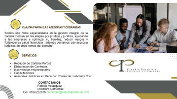 CLAUDIA PARRA S.A.S ASESORIAS Y COBRANZAS