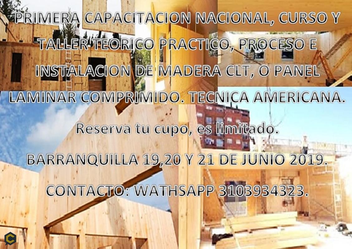 PRIMER CURSO NACIONAL SOBRE MADERA CLT EN PROYECTOS CONSTRUCTIVOS.
