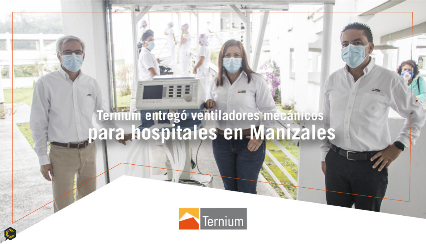 Ternium entregó ventiladores mecánicos para hospitales en Manizales