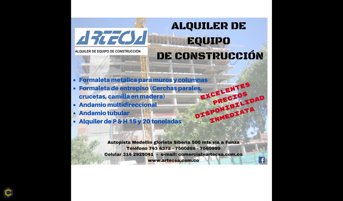 ALQUILER DE EQUIPO DE CONSTRUCCION