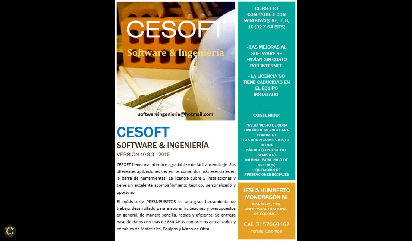 CESOFT Software e Ingeniería - Presupuestos de Obra