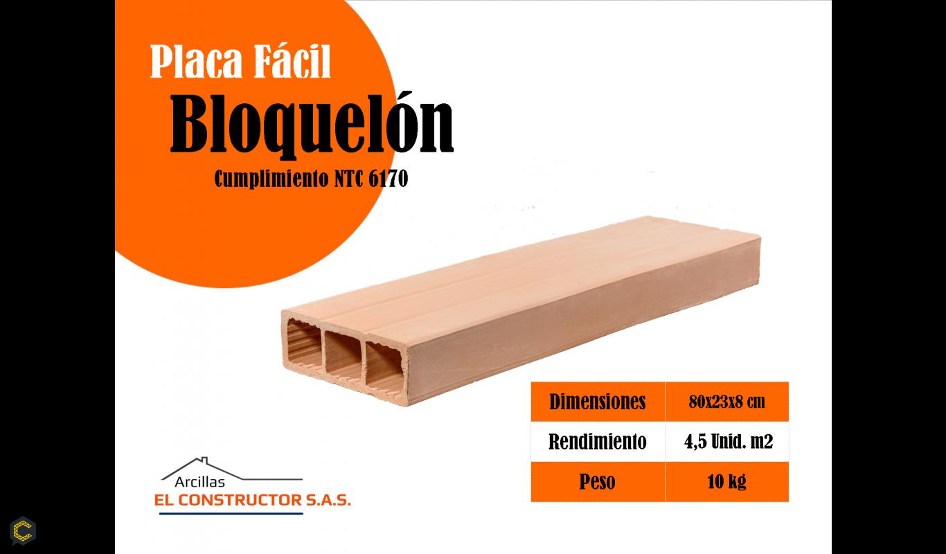 Bogota Bloquelón 80x23x8Cm 4,87 U/m2,Rend. 5 Unid X M2 $ *****