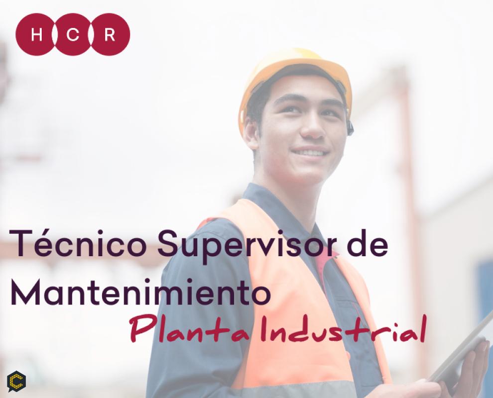 Se solicita TÉCNICO SUPERVISOR DE MANTENIMIENTO para trabajar en una empresa líder en el rubro de Servicios de Ingeniería.
