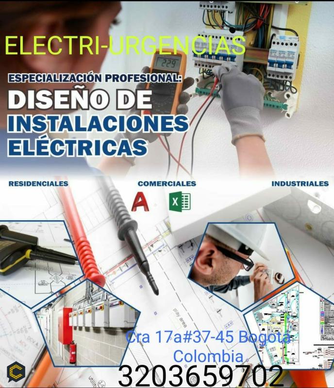 Electricista,Salitre,Villa luz,Zona G,El retiro,san patricio,Santa Bibiana.