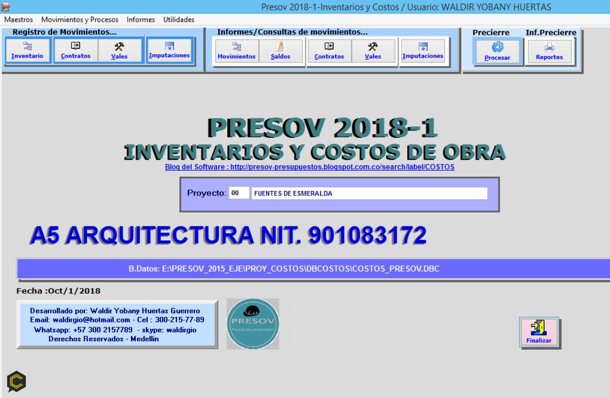 - Presov ( Software para presupuestos y control de costos )