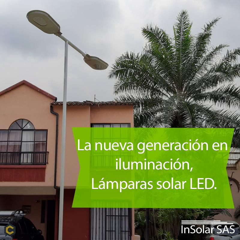 Iluminación solar LED para exteriores