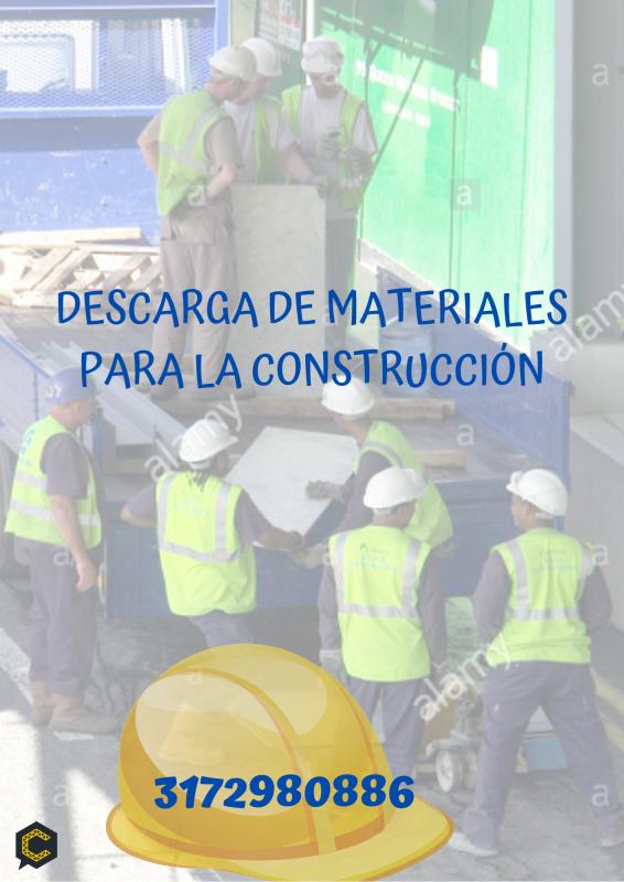 SERVICIO DE DESCARGA DE MATERIALES PARA LA CONSTRUCCIÓN