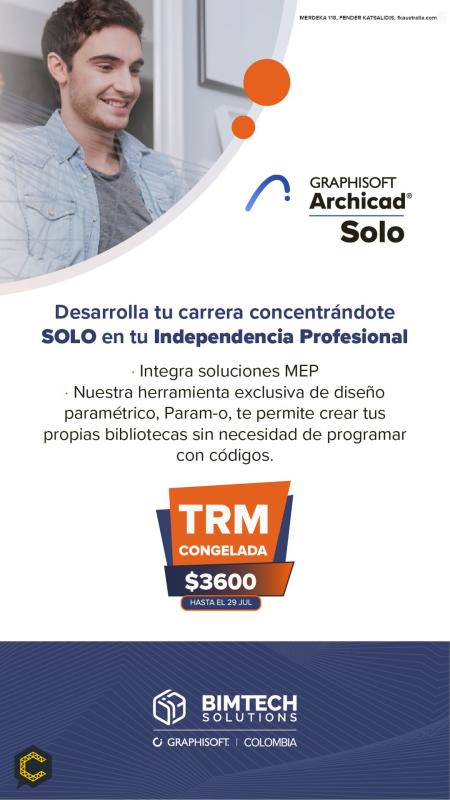 COMPRA HOY ARCHICAD SOLO - TRM CONGELADA A $3.***** HASTA EL 30 DE JULIO