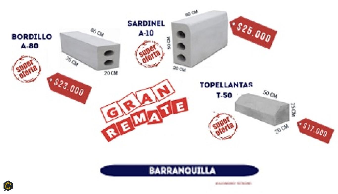 GRAN REMATE Sardinel Bordillo Topellantas