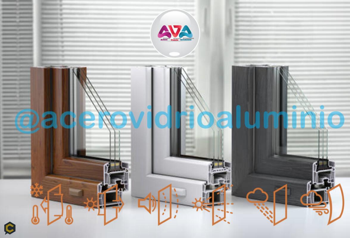 puertas y ventanas con perfiles en aluminio series europeas alto beneficio termico y acustico