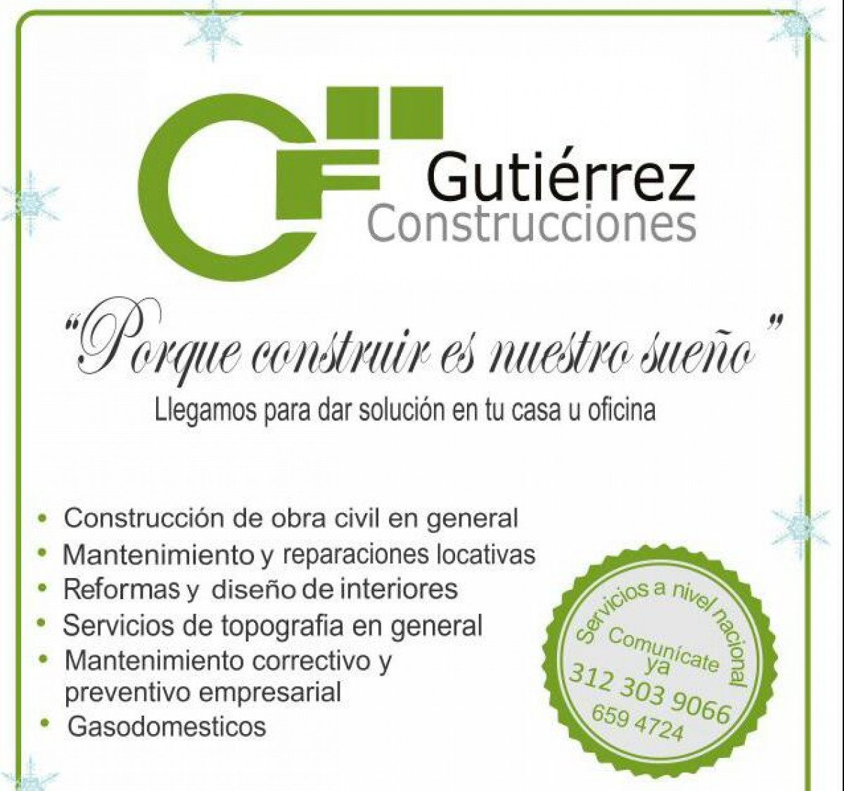 CF GUTIERREZ CONSTRUCCIONES SAS