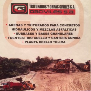 VENTA DE BASE Y SUBBASE (construcción vías)